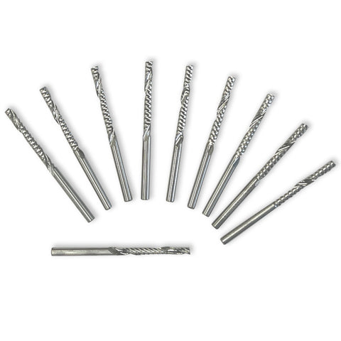 1/8" Single Flute, 10ct