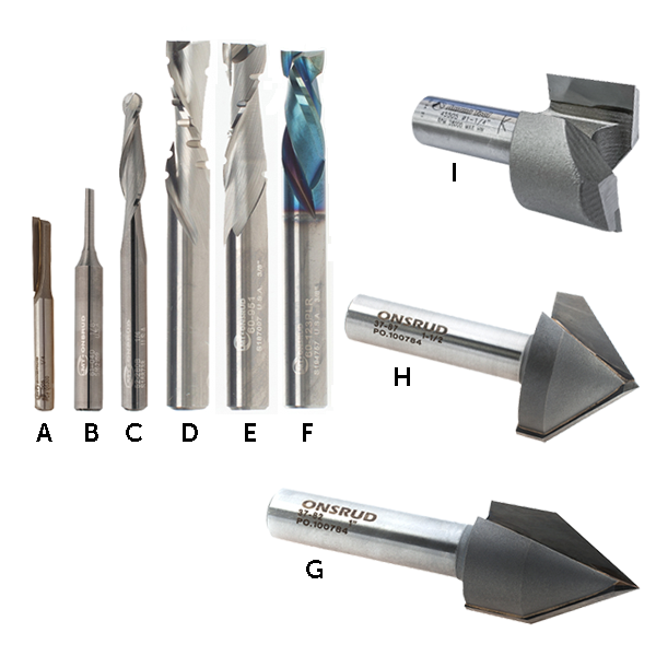 ATC 9pc Bit Kit ShopBot Tools CNC Bits ShopBot Store