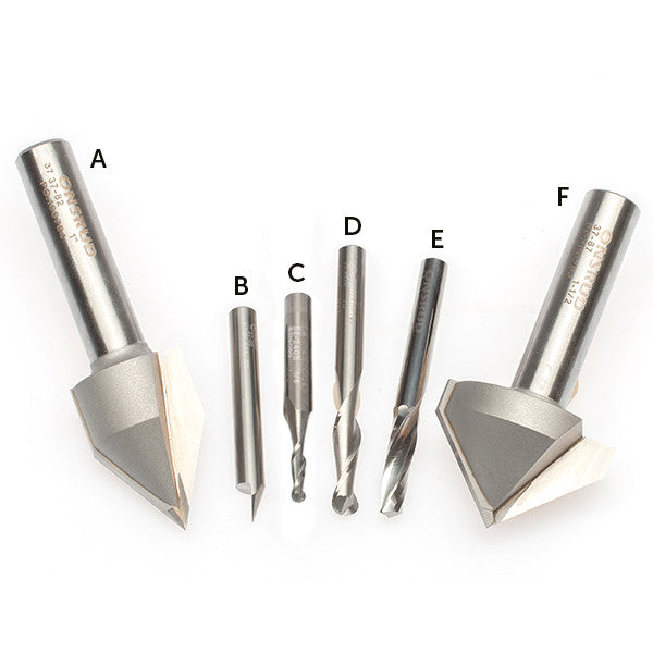 Sign Makers Bit Kit | ShopBot Tools | CNC Bits – ShopBot Store